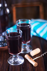 Image showing grape wine