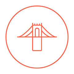 Image showing Bridge line icon.