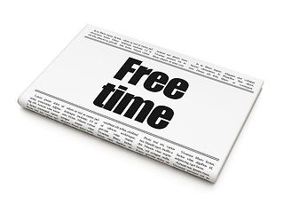 Image showing Time concept: newspaper headline Free Time