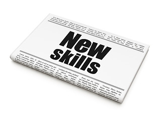 Image showing Education concept: newspaper headline New Skills