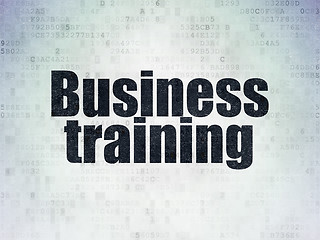 Image showing Education concept: Business Training on Digital Paper background