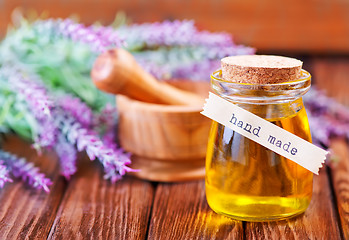 Image showing lavender oil