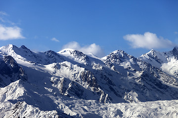 Image showing Winter mountains at nice sunny day