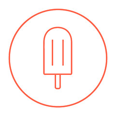 Image showing Popsicle line icon.