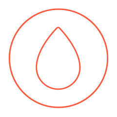 Image showing Water drop line icon.