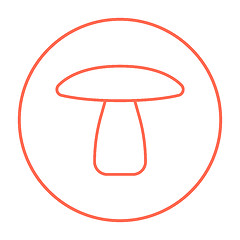 Image showing Mushroom line icon.