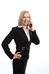 Image showing Business woman on the phone