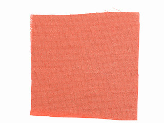 Image showing  Red fabric sample vintage