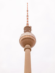 Image showing TV Tower, Berlin vintage