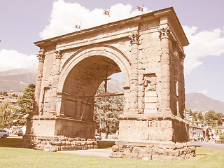 Image showing Arch of August Aosta vintage