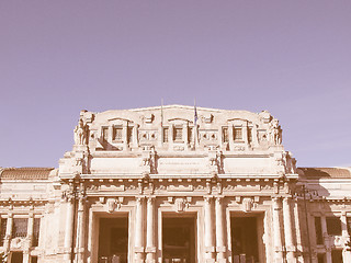 Image showing Stazione Centrale, Milan vintage