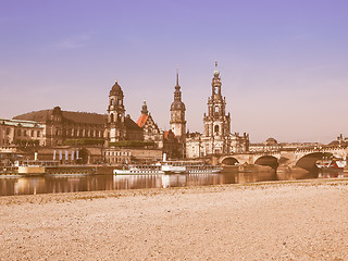 Image showing Dresden Hofkirche vintage