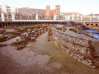 Image showing Retro look Roman Theatre Turin