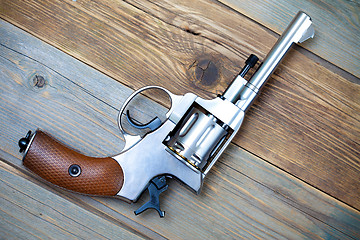 Image showing Vintage revolver nagant 