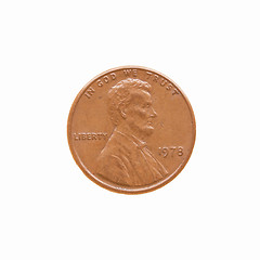 Image showing  Coin isolated vintage