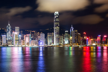 Image showing Hong Kong city at night