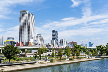 Image showing Osaka cityscape