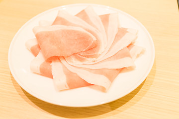 Image showing Pork slice