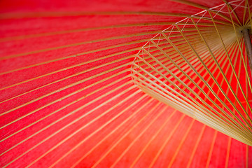 Image showing Japanese red umbrella