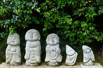 Image showing Japanese stone dolls