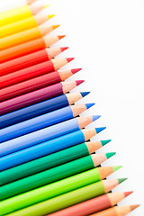 Image showing Difference of colour pencil