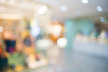 Image showing Department store blur background with bokeh