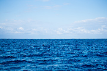 Image showing Beautiful sky and blue ocean