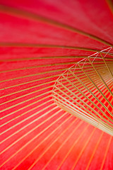 Image showing Japanese red umbrella