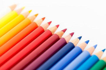 Image showing Stack of Colour pencils 