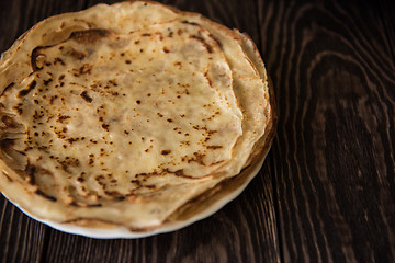 Image showing Fried tasty pancakes 