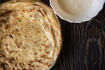 Image showing Fried tasty pancakes 