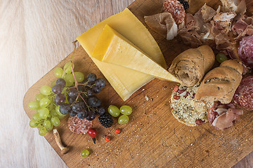 Image showing Food set on the table