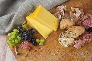 Image showing Food set on the table