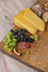 Image showing Food set on the table