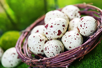 Image showing decorative painted Easter eggs