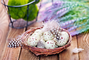 Image showing decorative painted Easter eggs