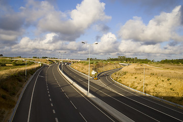 Image showing highway on cloudy day