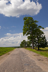 Image showing the asphalted road  