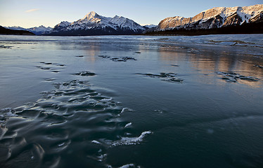 Image showing Abraham Lake Winter