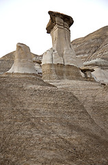 Image showing Badlands Alberta  hoo doo