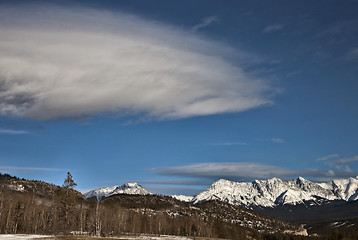 Image showing Rocky Mountains in Winter Canada