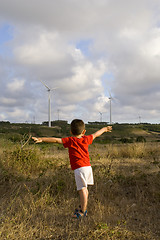 Image showing Kid loving ecology