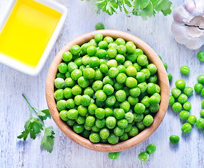 Image showing green peas