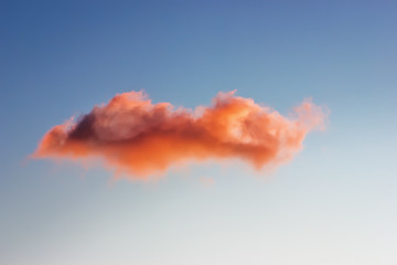 Image showing Single cloud in the sky