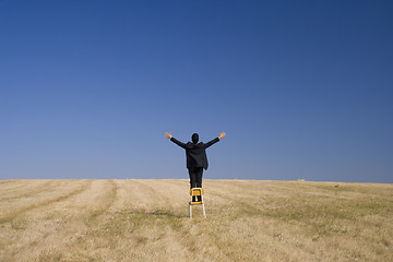 Image showing Looking high to embrace nature