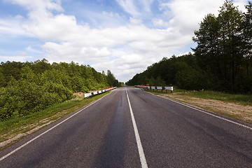 Image showing Spring road , countryside  