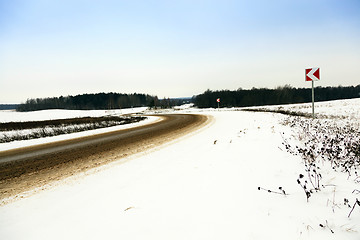 Image showing winter season, the snow 