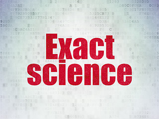 Image showing Science concept: Exact Science on Digital Paper background