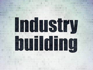 Image showing Industry concept: Industry Building on Digital Paper background