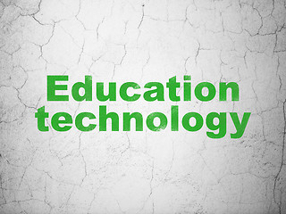 Image showing Education concept: Education Technology on wall background